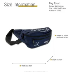 Gürteltasche Nylon blau Hüfttasche Bauchtasche Bag Street OTJ508B