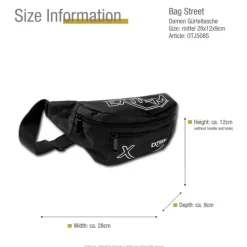 Gürteltasche Nylon schwarz Hüfttasche Bauchtasche Bag Street OTJ508S