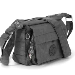 Handtasche Abendtasche Nylon grau Damen crossover Tasche Bag Street OTJ232K