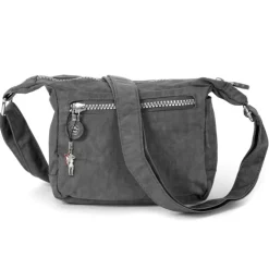 Handtasche Abendtasche Nylon grau Damen crossover Tasche Bag Street OTJ232K