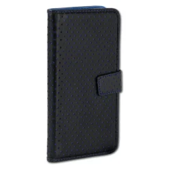 Handyhülle iPhone 6 6S blau Bookstyle Kartenfächer DrachenLeder OME104B
