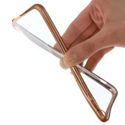 Handyhülle iPhone 6+ 6S+ gold Kunststoff Cover PU Case DrachenLeder OMG101C