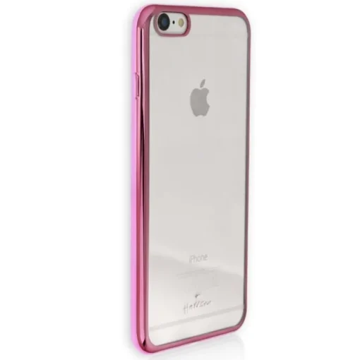 Handyhülle iPhone 6+ 6S+ pink Kunststoff Cover PU Case DrachenLeder OMG101P