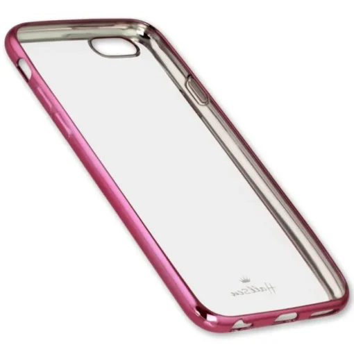 Handyhülle iPhone 6+ 6S+ pink Kunststoff Cover PU Case DrachenLeder OMG101P