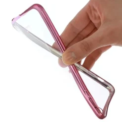 Handyhülle iPhone 6+ 6S+ pink Kunststoff Cover PU Case DrachenLeder OMG101P