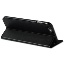 Handyhülle iPhone 6 (S) Plus schwarz Bookstyle Case Kunstleder DrachenLeder OME1 OME101S