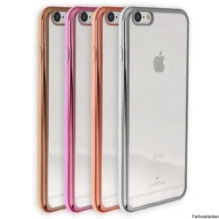 Handyhülle iPhone 6+ 6s+ silber Kunststoff Cover PU Case DrachenLeder OMG101W