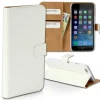 Handyhülle iPhone 6 6S weiß Bookstyle Kartenfächer DrachenLeder OME102K