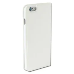 Handyhülle iPhone 6 6S weiß Bookstyle Case Kunstleder DrachenLeder OME100K