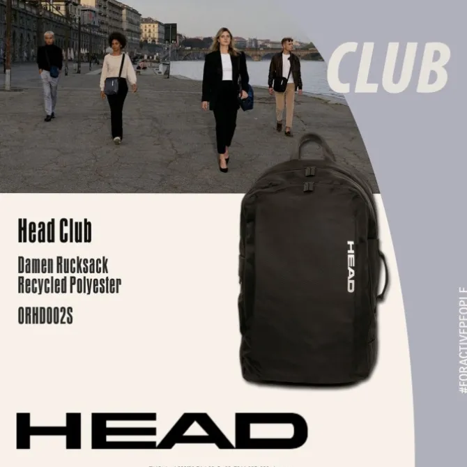 Head Businessrucksack Reisetasche Polyester recycled schwarz ORHD002S