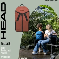 Head Unisex Sportrucksack Polyester rot ORHD006R