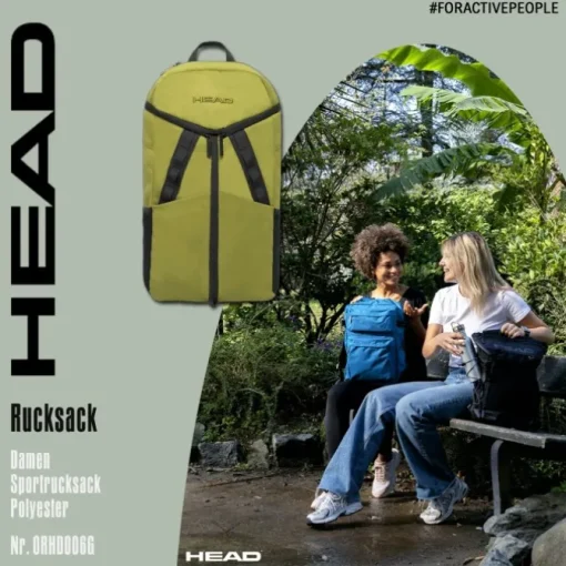 Head Unisex Sportrucksack Polyester grün ORHD006G