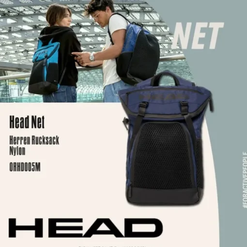 Head Unisex Sportrucksack Nylon Mesh dunkelblau ORHD005M
