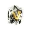 IMPPAC 925 Bead Buchstabe Kugel V European Beads SMP621V