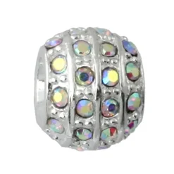 IMPPAC 925 Silber Bead Kugel Zirkonia European Beads SMQ191F