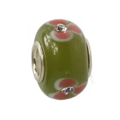 IMPPAC Glas 925 Spacer Bead Orchidee European Beads SMC218