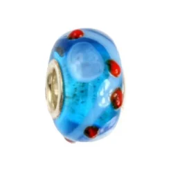 IMPPAC Glas 925 Spacer Gyro blau European Beads SMB0176