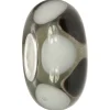 IMPPAC Glas Bead Black&White 925 Silber European Beads SMB8106