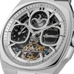 Ingersoll Herrenuhr Edelstahl silber Ingersoll The Spirit Armbanduhr UIN15802