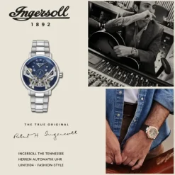 Ingersoll Herrenuhr Edelstahl silber Ingersoll The Tennessee Armbanduhr UIN13104