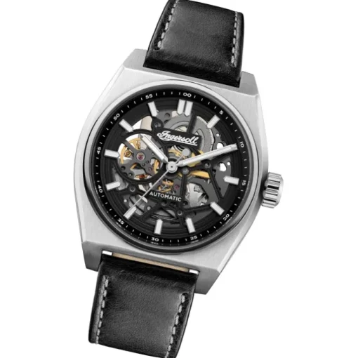 Ingersoll Herrenuhr Leder schwarz Ingersoll The Vert Armbanduhr UIN14301