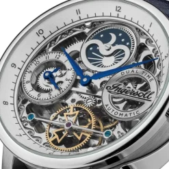 Ingersoll Herrenuhr Leder blau Ingersoll The Jazz Armbanduhr UIN07702