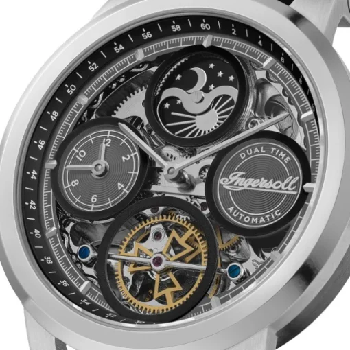 Ingersoll Herrenuhr Leder schwarz Ingersoll The Arc Armbanduhr UIN16001