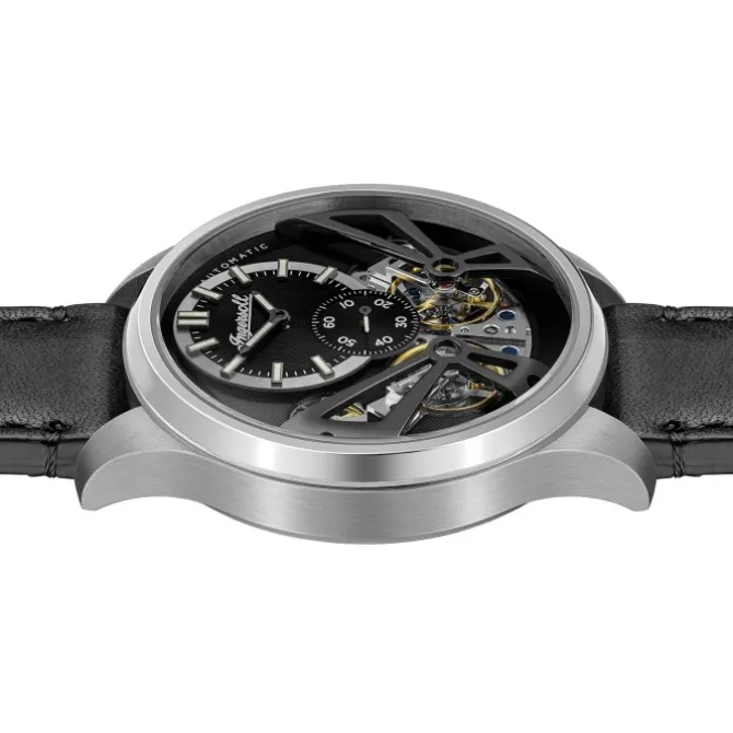 Ingersoll Herrenuhr Leder schwarz Ingersoll The Naismith Armbanduhr UIN16101