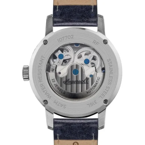 Ingersoll Herrenuhr Leder blau Ingersoll The Jazz Armbanduhr UIN07702