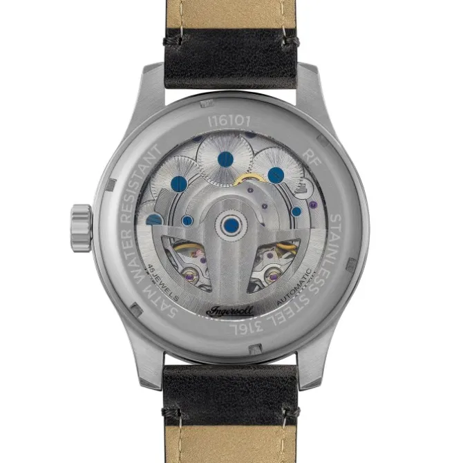 Ingersoll Herrenuhr Leder schwarz Ingersoll The Naismith Armbanduhr UIN16101