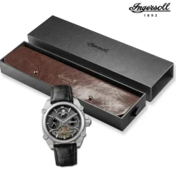 Ingersoll Herrenuhr Leder schwarz Ingersoll The Varsity Armbanduhr UIN15402