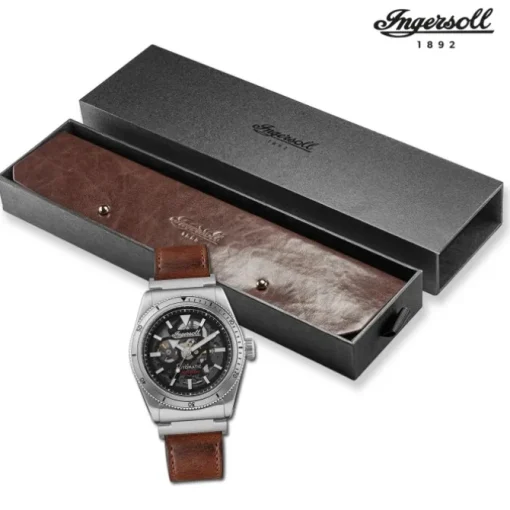 Ingersoll Herrenuhr Leder braun Ingersoll The Scovill Armbanduhr UIN13901