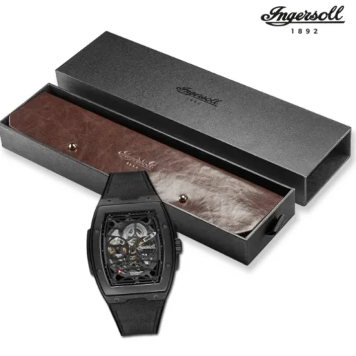 Ingersoll Herrenuhr PUR/Alcantara schwarz Challenger Armbanduhr UIN12307