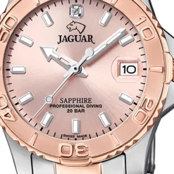 Jaguar Damen Armbanduhr Cosmopolitan J871/4 Edelstahl silber rosegold UJ871/4