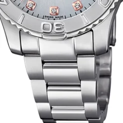 Jaguar Damen Armbanduhr Cosmopolitan J870/2 Analog Edelstahl silber UJ870/2