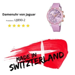 Jaguar Damen Armbanduhr Cosmopolitan J890/2 Chronograph Leder lila UJ890/2