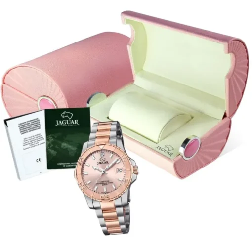 Jaguar Damen Armbanduhr Cosmopolitan J871/4 Edelstahl silber rosegold UJ871/4