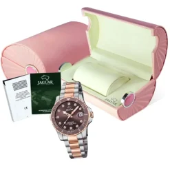 Jaguar Damen Armbanduhr Cosmopolitan J871/2 Edelstahl silber rosegold UJ871/2