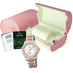 Jaguar Damen Armbanduhr Cosmopolitan J894/1 Analog Edelstahl silber rose UJ894/1