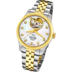Jaguar Damenuhr Edelstahl silber gold Jaguar Coeur Armbanduhr UJ995/1