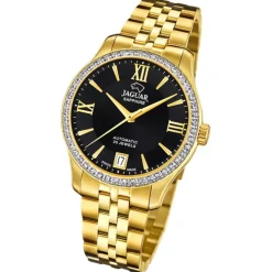 Jaguar Damenuhr Edelstahl gold Jaguar Heritage Armbanduhr UJ999/2