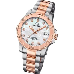 Jaguar Damenuhr Edelstahl silber rosegold Jaguar Pro Diver Armbanduhr UJ871/5