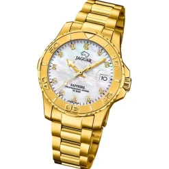 Jaguar Damenuhr Edelstahl gold Jaguar Pro Diver Armbanduhr UJ898/1
