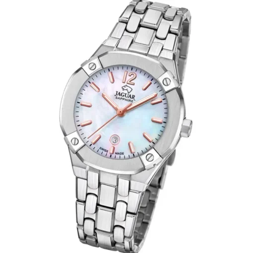 Jaguar Damenuhr Edelstahl silber Jaguar Diplomatic Armbanduhr UJ1016/1
