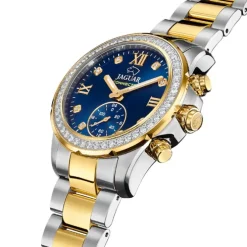 Jaguar Damenuhr Edelstahl silber gold Jaguar Connected Armbanduhr UJ982/3