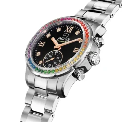 Jaguar Damenuhr Edelstahl silber Jaguar Connected Armbanduhr UJ980/5