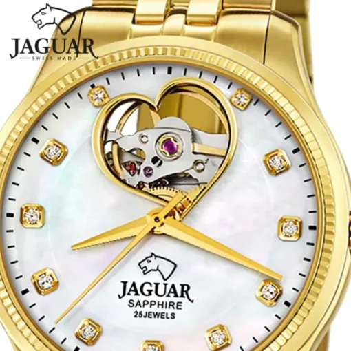 Jaguar Damenuhr Edelstahl gold Jaguar Coeur Armbanduhr UJ996/1