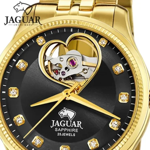 Jaguar Damenuhr Edelstahl gold Jaguar Coeur Armbanduhr UJ996/2