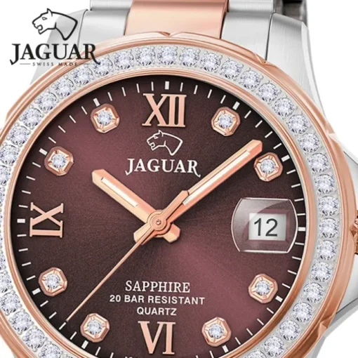 Jaguar Damenuhr Edelstahl silber rosegold Jaguar Executive Armbanduhr UJ894/2