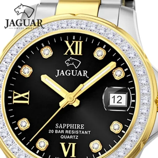 Jaguar Damenuhr Edelstahl silber gold Jaguar Executive Armbanduhr UJ893/4